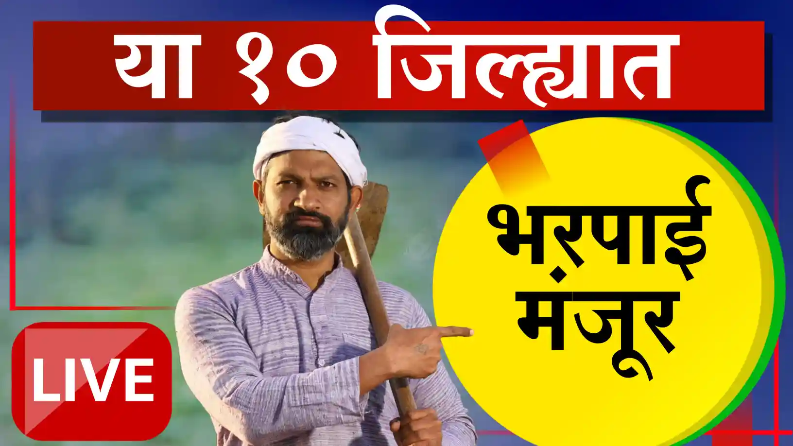 अतिवृष्टीग्रस्तांसाठी ९.७१ कोटींची मदत जाहीर